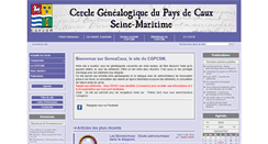 Desktop Screenshot of geneacaux.net
