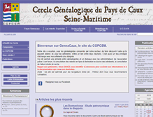 Tablet Screenshot of geneacaux.net